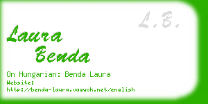 laura benda business card